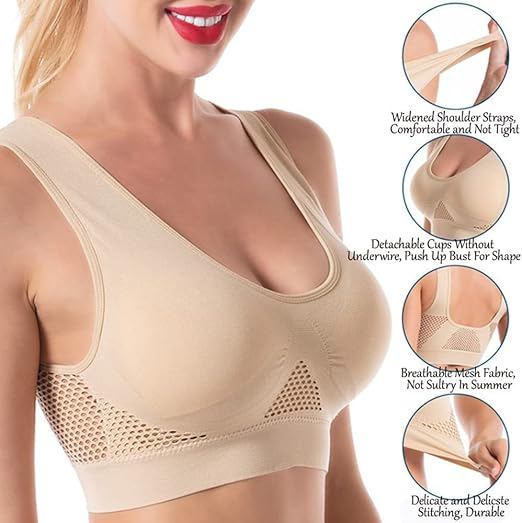 BUY 1 GET 2 FREE Breathable Cool Liftup Air Bra